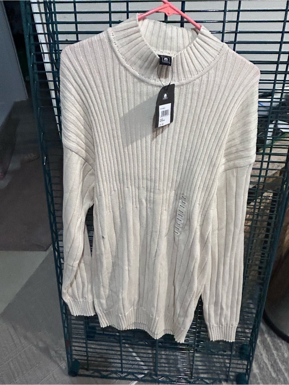 Cotton On Ribbed Crewneck Sweater - Cream